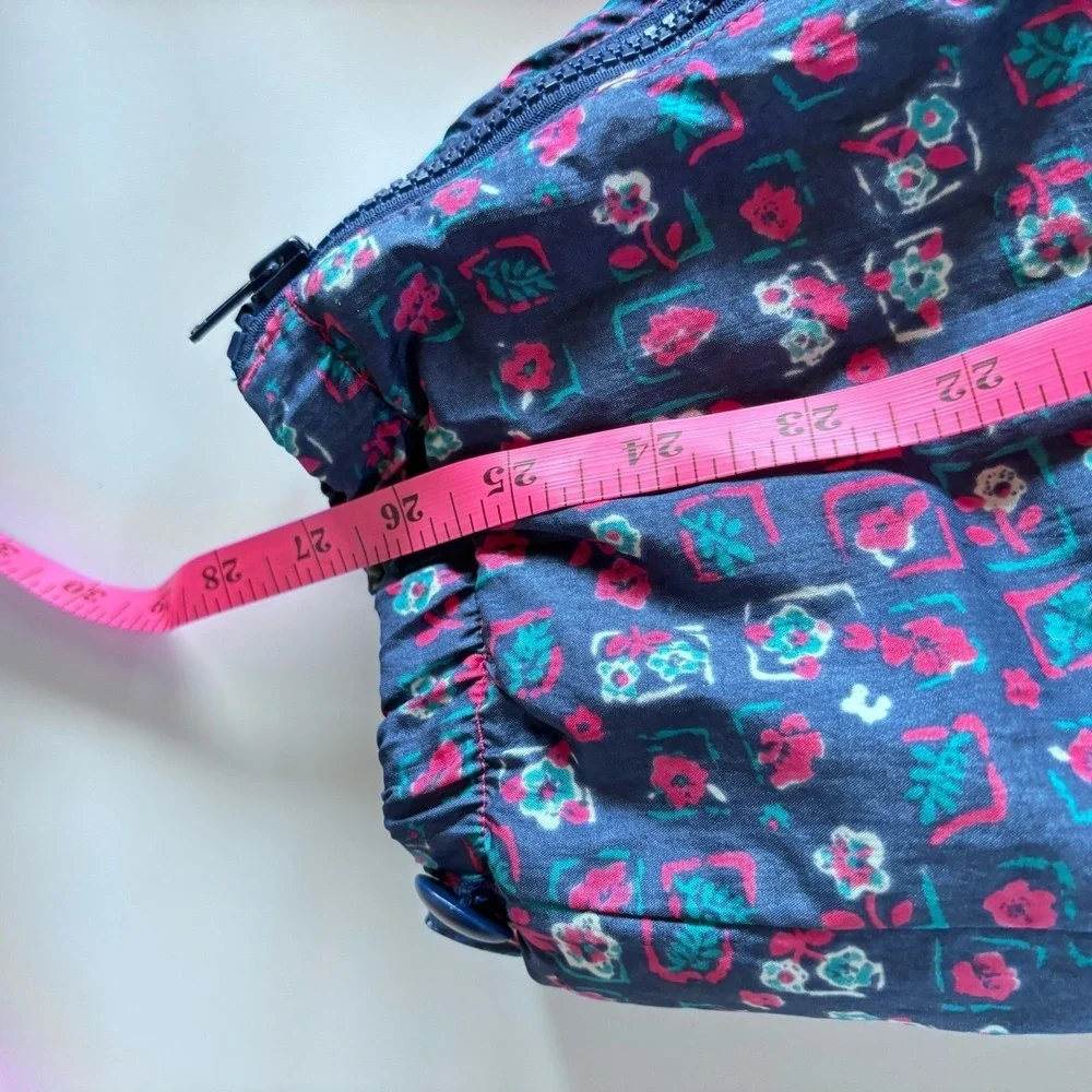 Vintage 90s Oshkosh B'gosh Girls 18 Month Snowsuit Blue Pink Floral‎ Hooded